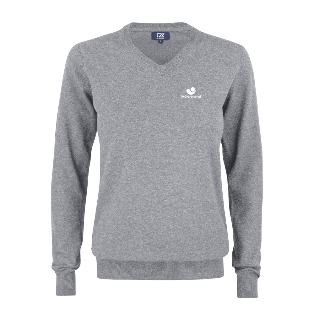 Oakville V-neck Ladies Grey melange